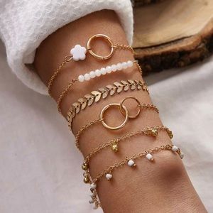 6 piece layered bracelet set NWT